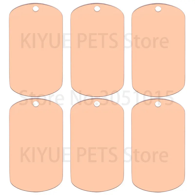 Blank Stainless Steel Dog ID Tags – view 7