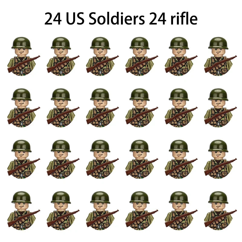 WWII Soldier Building Block Figures – view 55