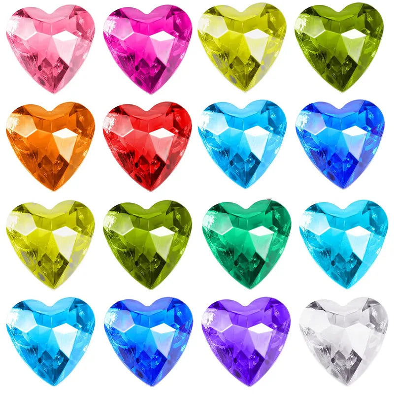 10PCS Heart Treasure Gems (40mm) – view 3