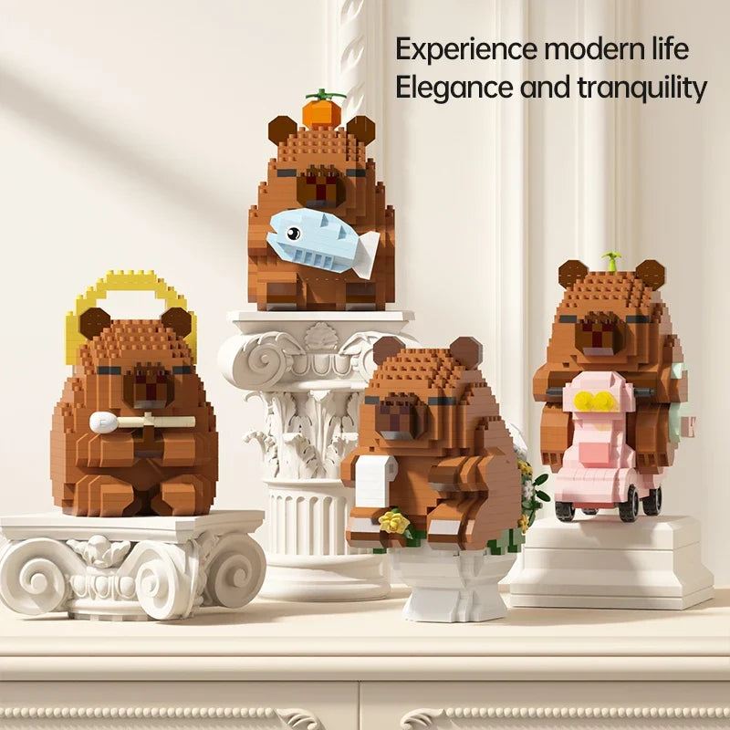 Cute Capybara Building Block Figure – view 5