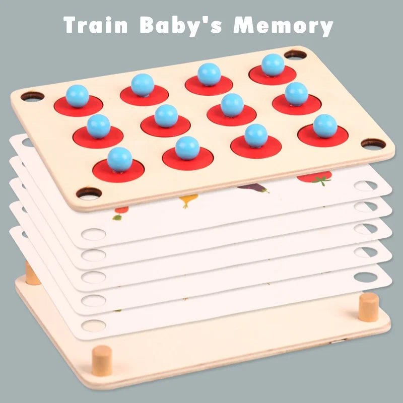 Wooden Fruit & Animal Memory Game – view 3
