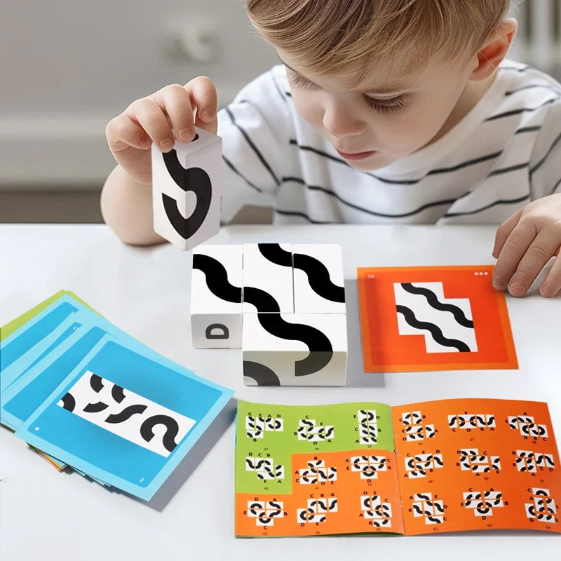 3D Wooden Rotating Block Logic Puzzle – view 2
