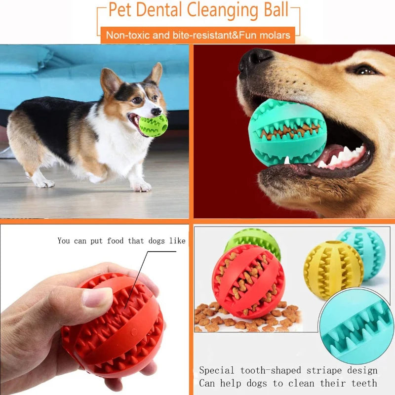 Rubber Treat Ball Dog Toy – view 2