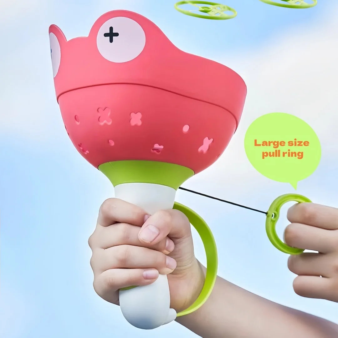 Pull String UFO Flying Disc Launcher – view 2