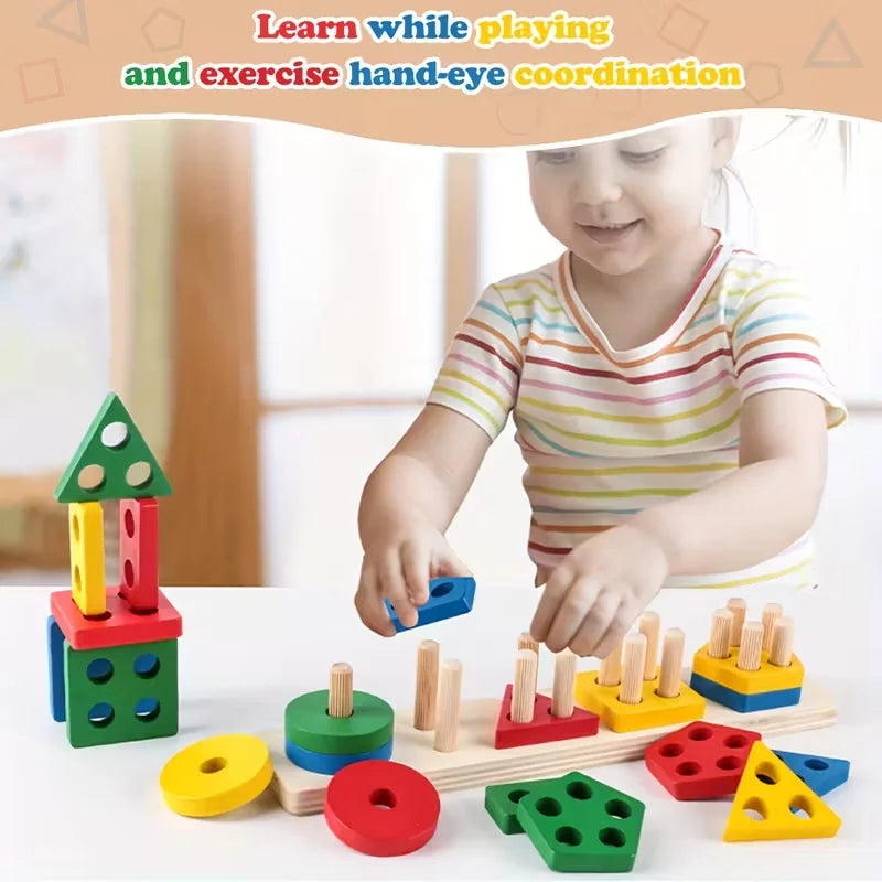 Montessori Wooden Learning Toys for Toddlers – view 2