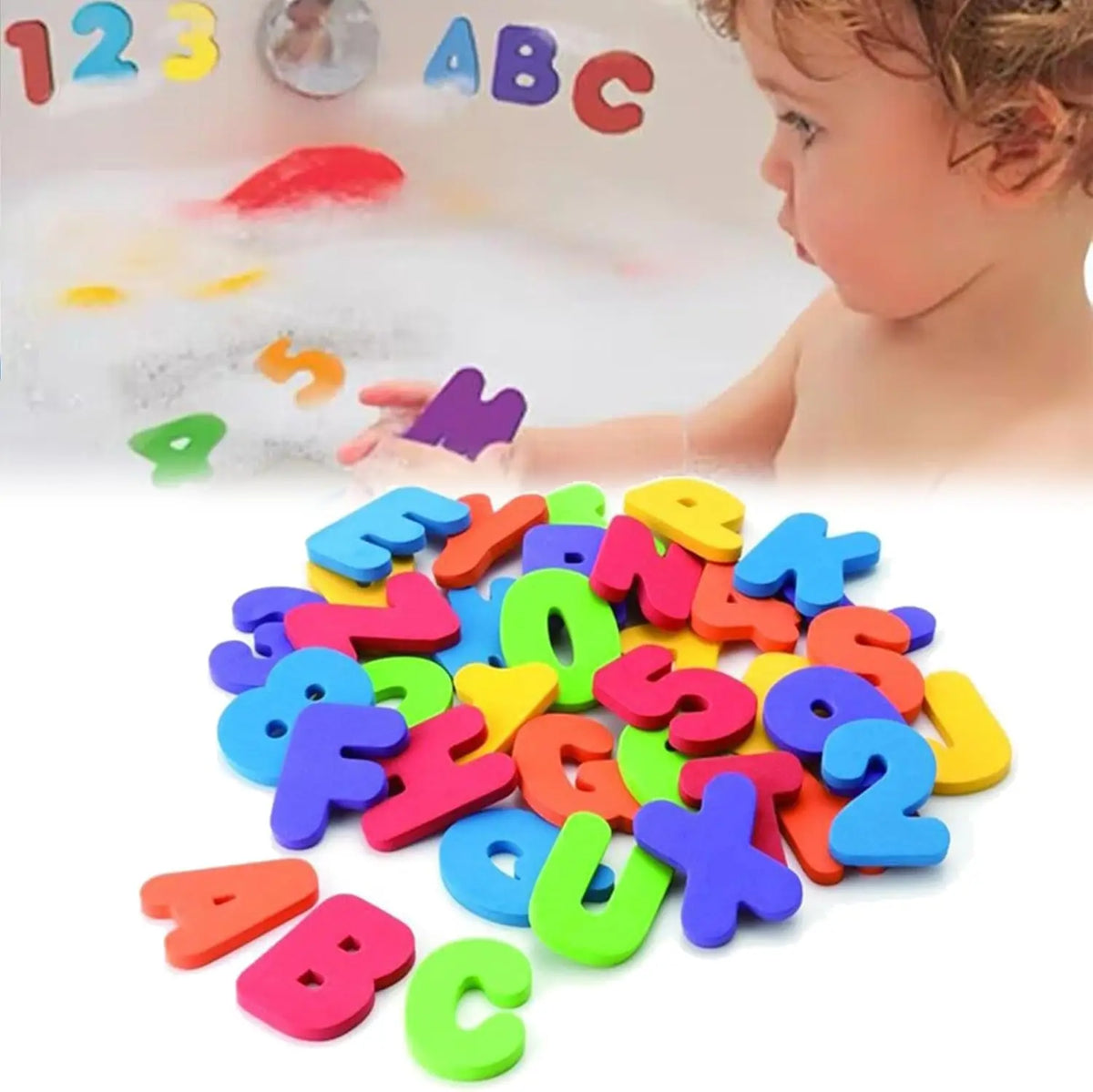 Foam Bath Letters & Numbers (36PCS)