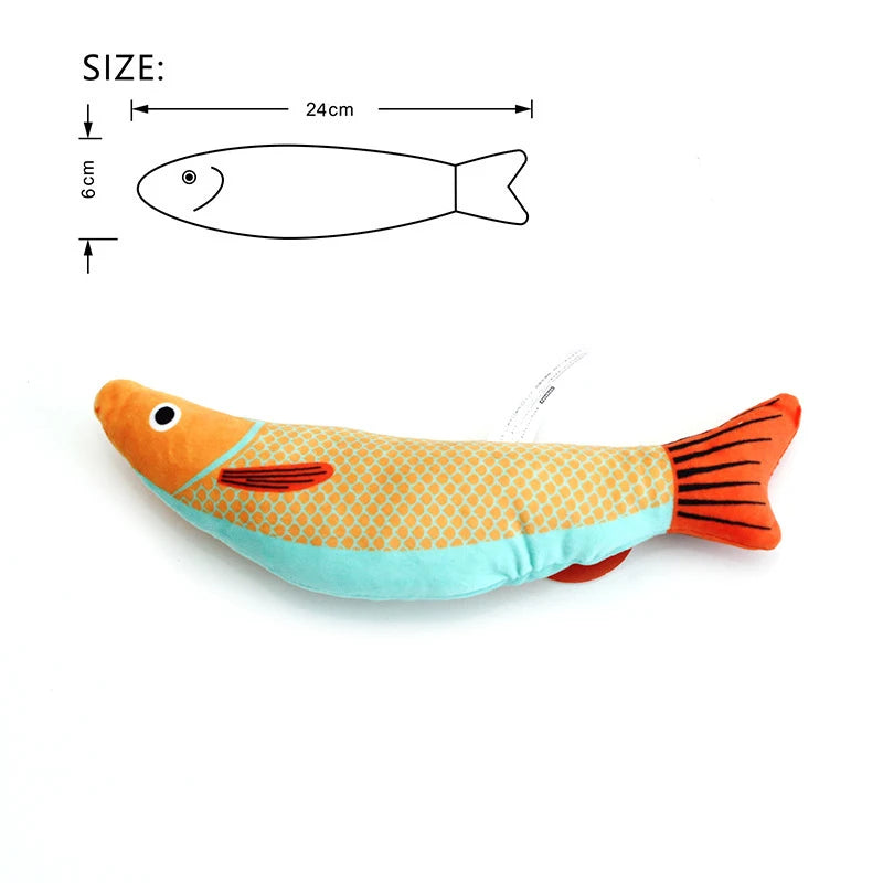 Realistic Fish Cat Toy with Catnip – view 13