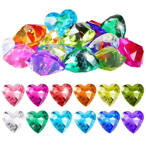 10PCS Heart Treasure Gems (40mm) – view 2