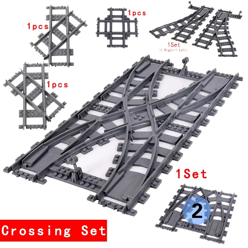 Brick Train Curve Track Parts – view 22