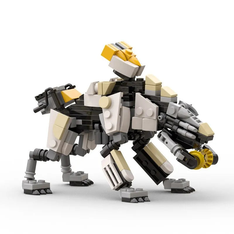 Creative MOC Classic Games Figure Saboteur Building Blocks Horizon Mech Monster Model Puzzle Toys Robot Ornament Kids Gift
