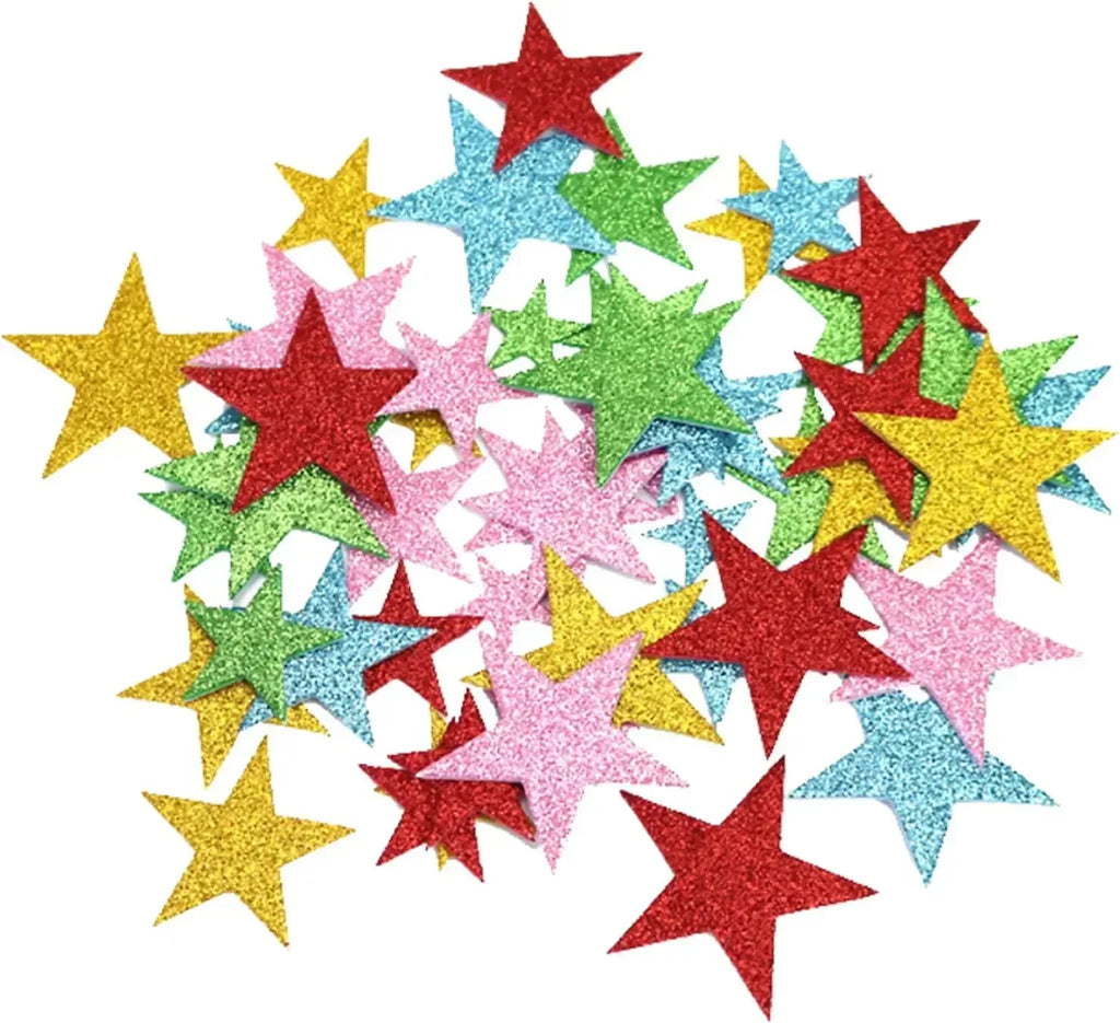 70PCS Glitter Foam Star Stickers – view 7