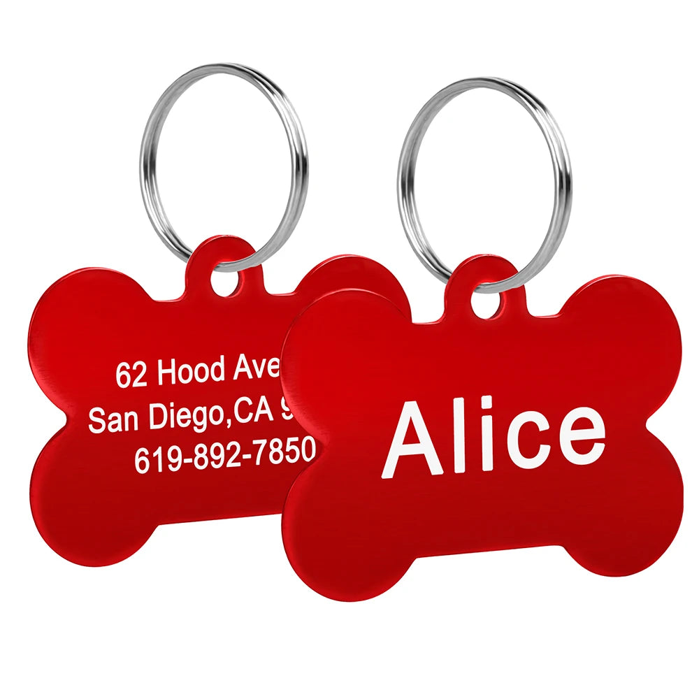 Personalized Bone Pet ID Tag – view 7