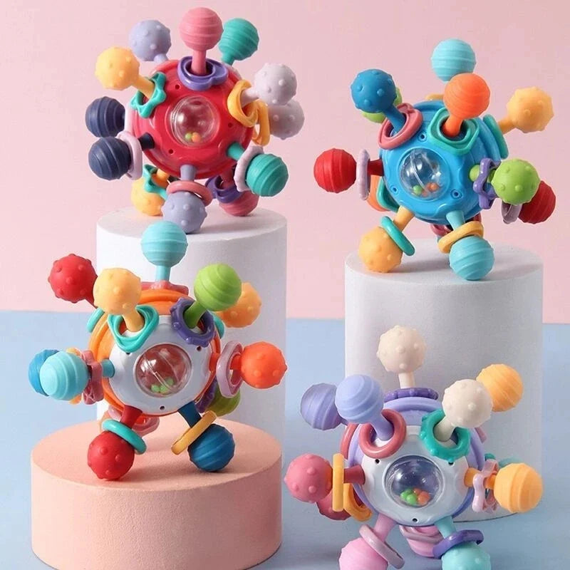 Baby Sensory Rattle & Silicone Teether