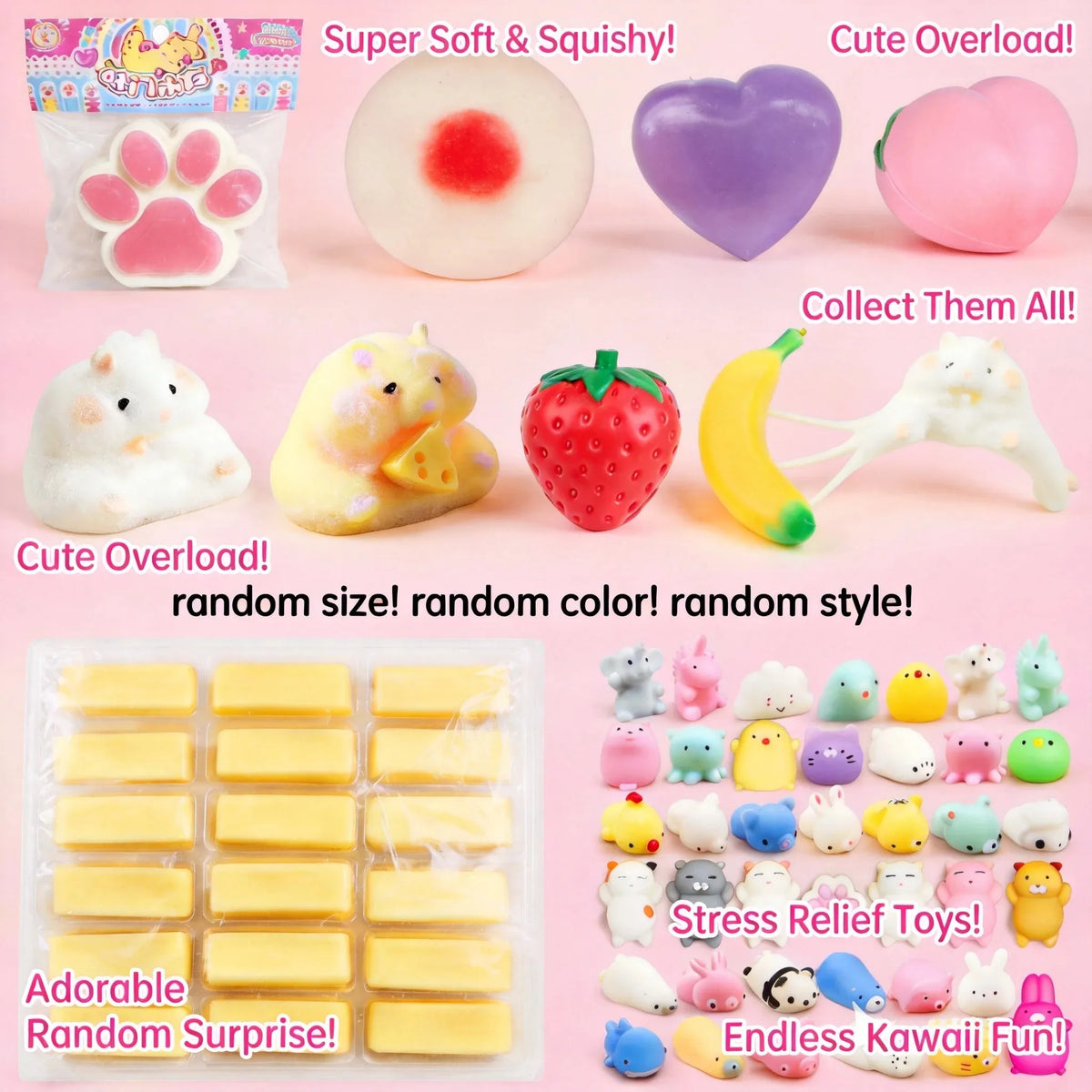 Cheese Mochi Squishy Fidget Toy – view 9