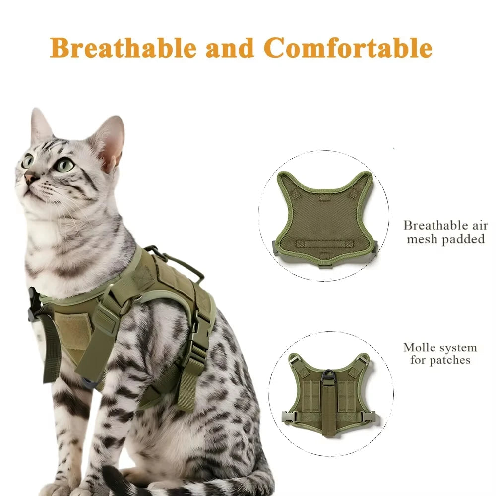 Tactical Cat Harness & Leash Set – view 6