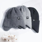 Men's Faux Fur Lined Winter Knit Hat with Ear Flaps – view 6