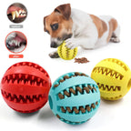 Rubber Treat Ball Dog Toy
