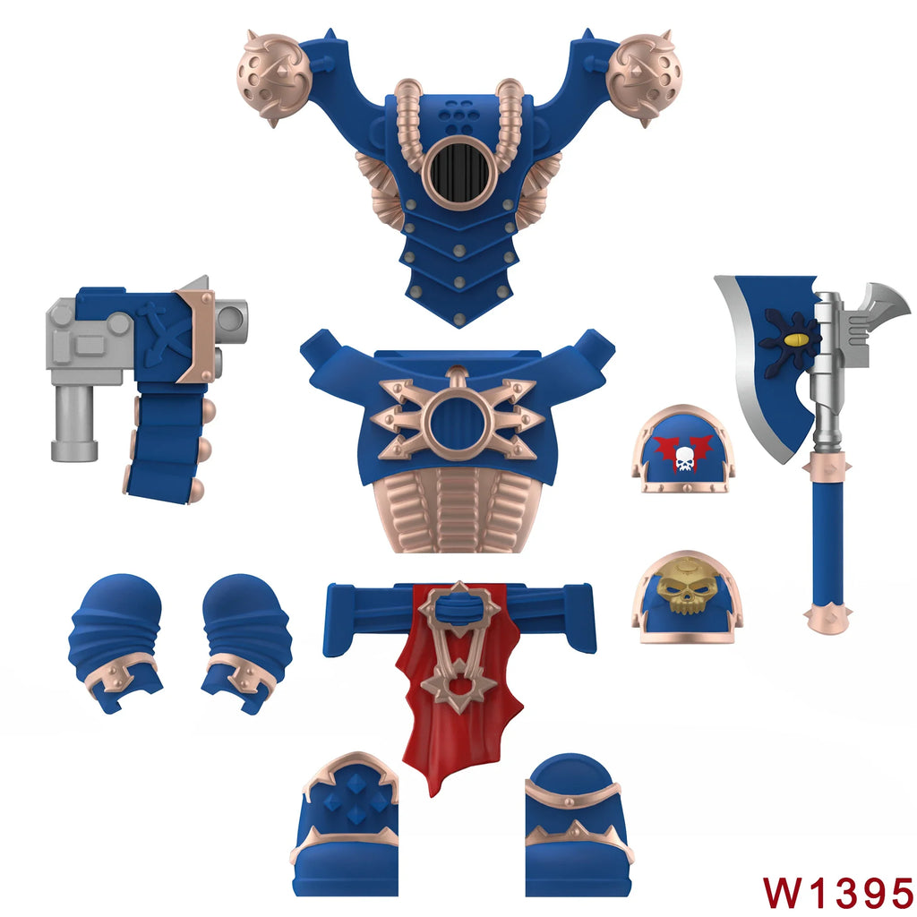 Skull Armor Building Block Figure – view 5