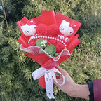 Cartoon Cat Plush Rose Bouquet – view 8