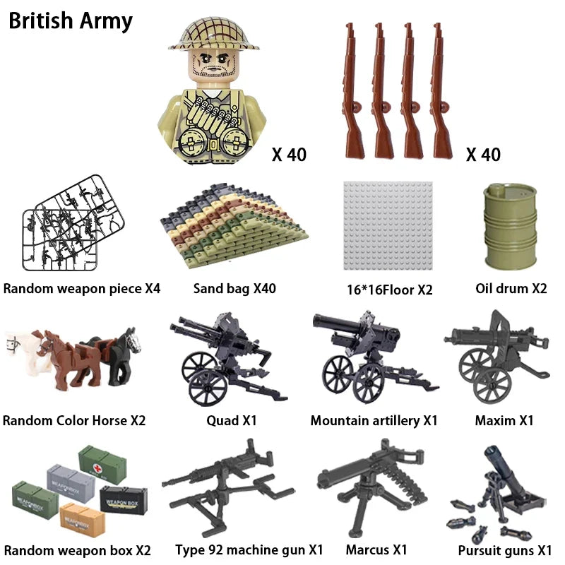 WWII Soldier Building Block Figures – view 17