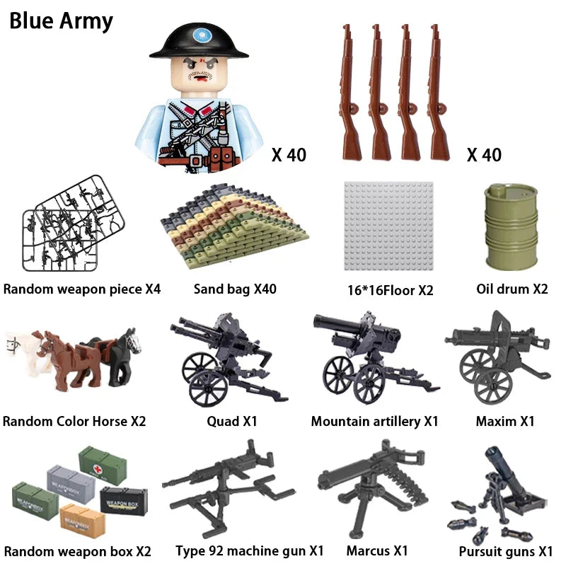 WWII Soldier Building Block Figures – view 36