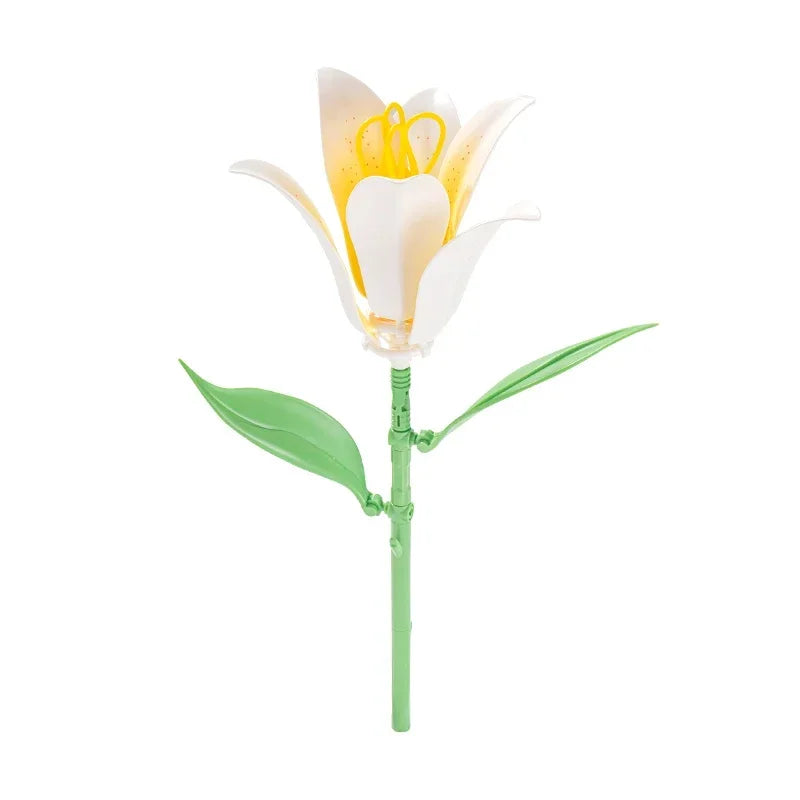 Brick Tulip & Rose Bouquet Building Set – view 11