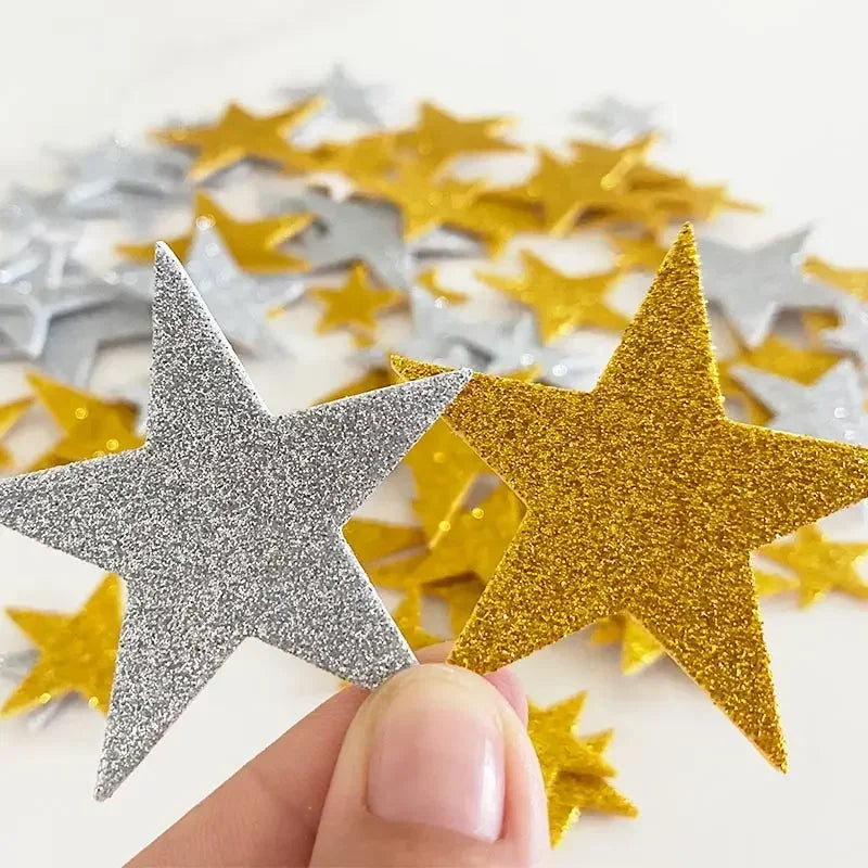 70PCS Glitter Foam Star Stickers – view 9