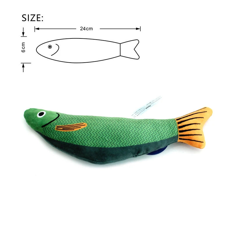 Realistic Fish Cat Toy with Catnip – view 8