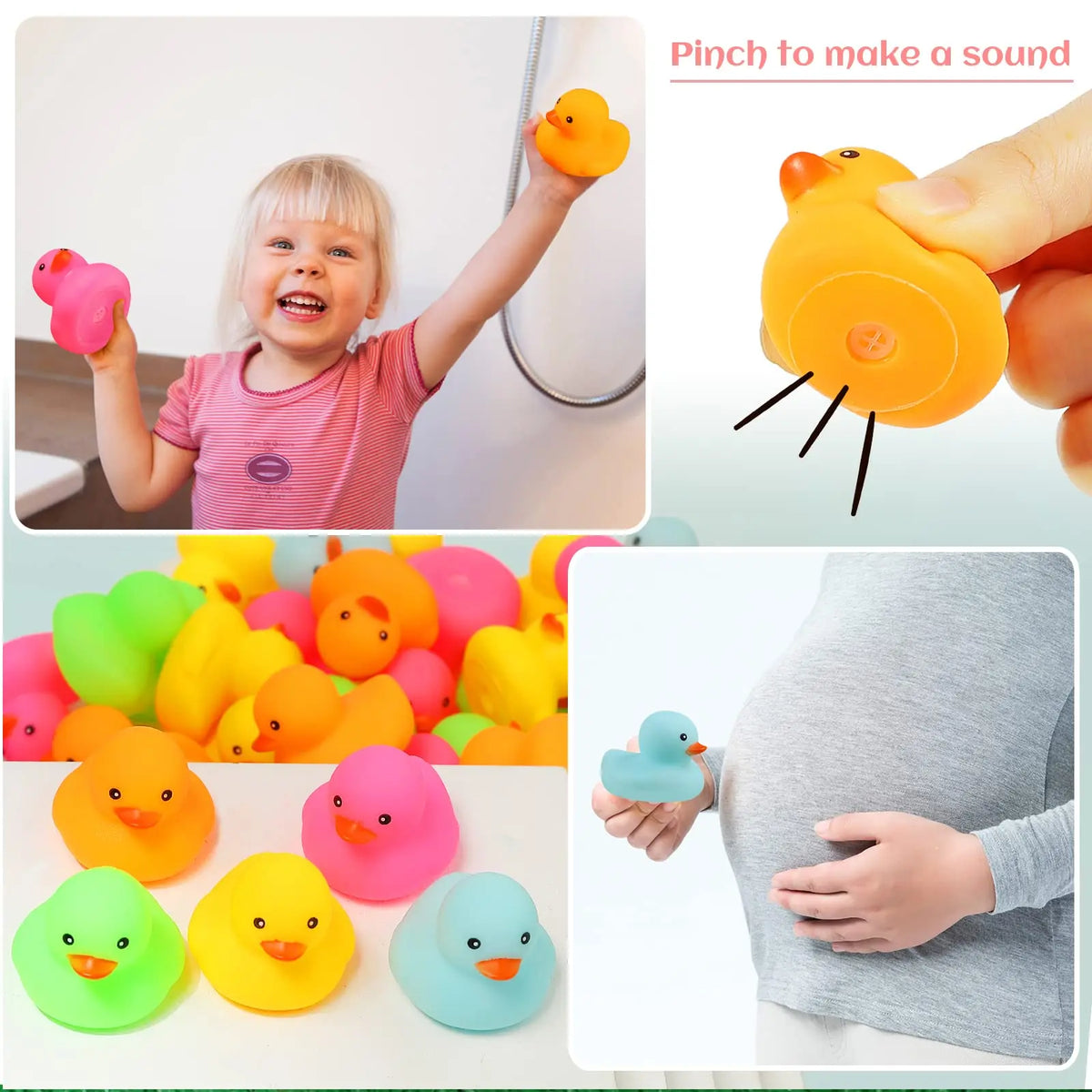 Multicolor Mini Rubber Ducks (12–72 Pack) – view 2