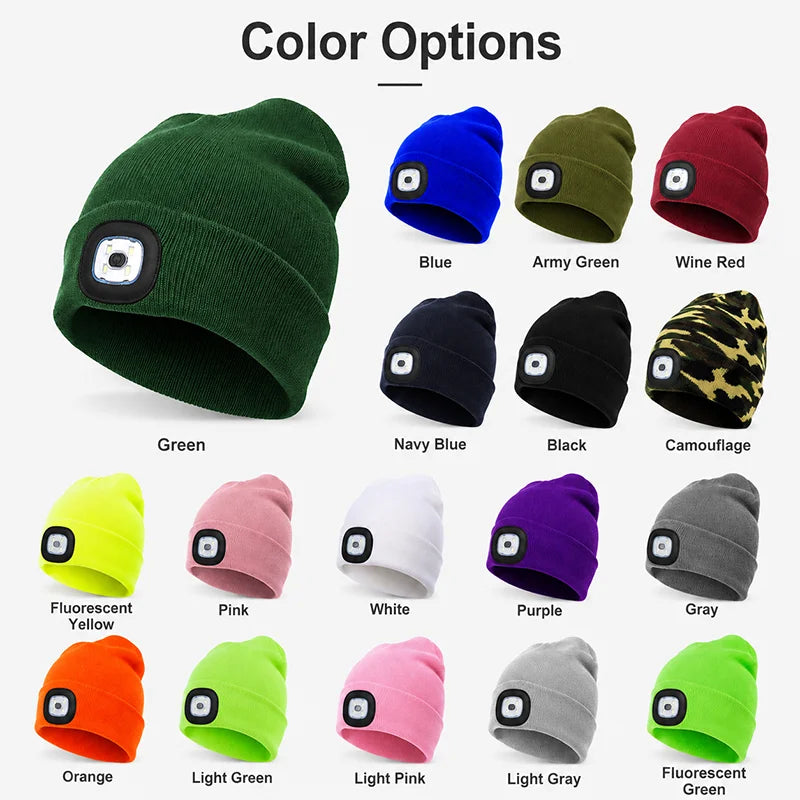 LED Beanie Hat with Light – view 3
