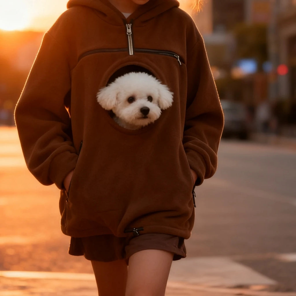 Bouclé Pet Carrier Hoodie – view 5