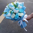 Cartoon Cat Plush Rose Bouquet – view 15