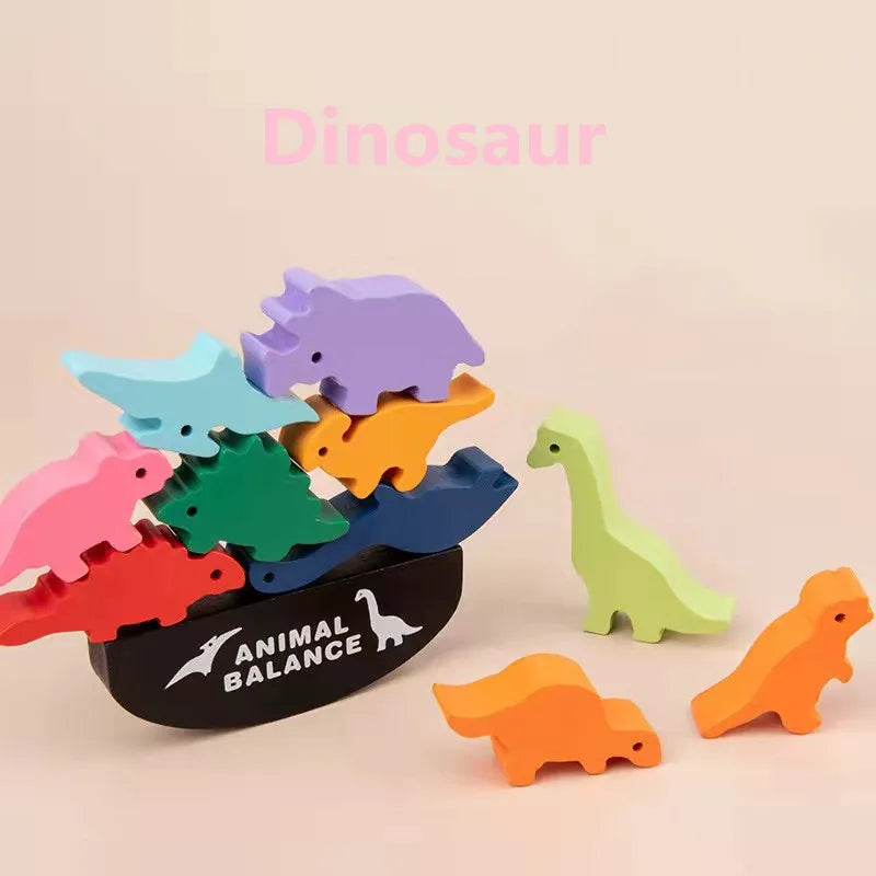 Wooden Animal Balance Stacking Game – view 7