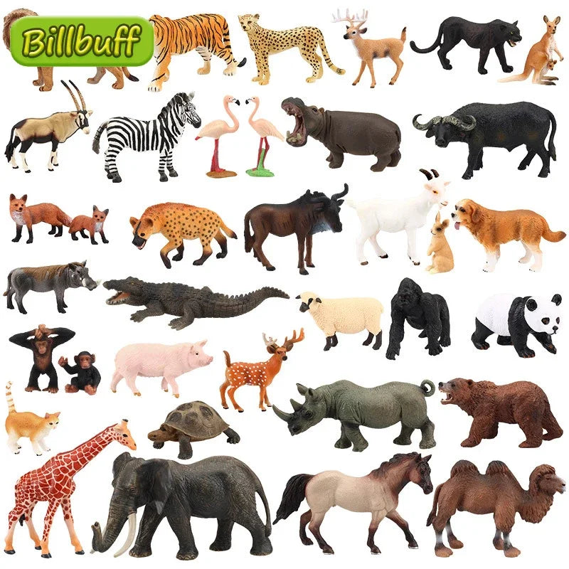 Realistic Wild Zoo Animal Figurines