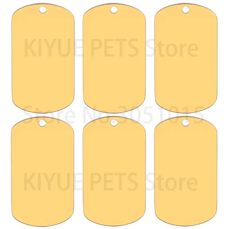 Blank Stainless Steel Dog ID Tags – view 10