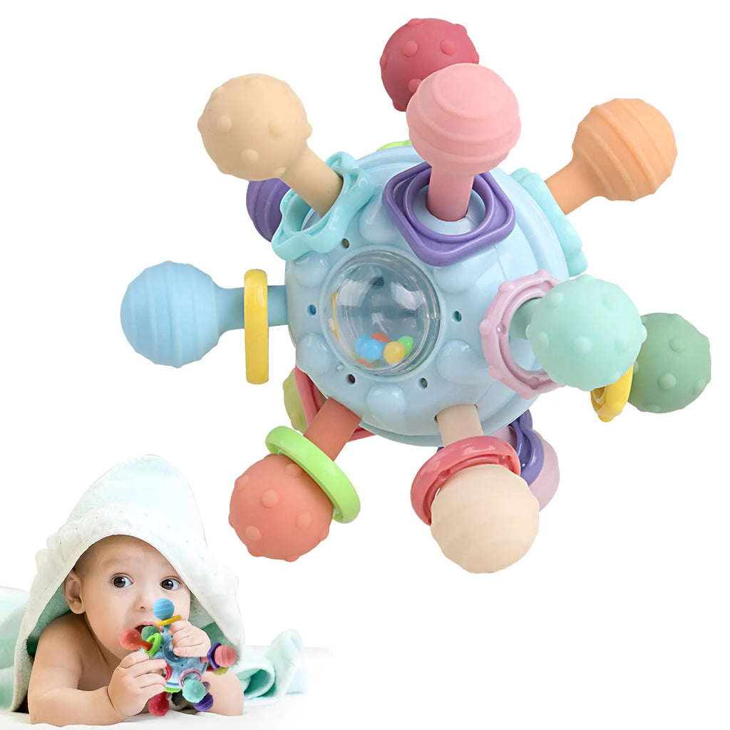 Baby Sensory Rattle & Silicone Teether – view 3