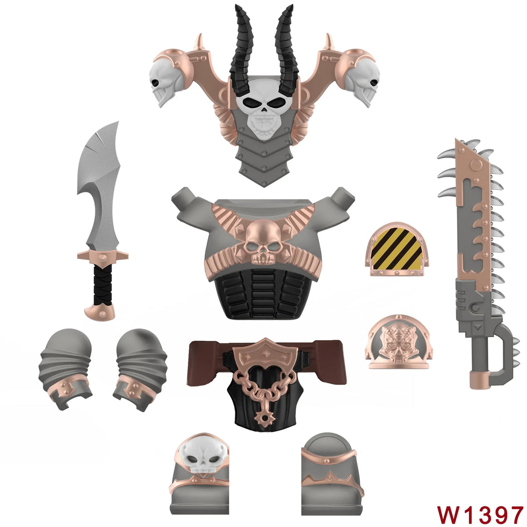 Skull Armor Building Block Figure – view 13