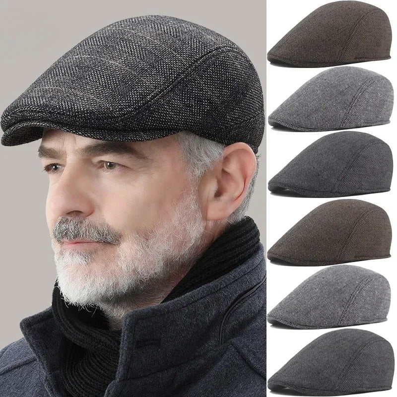 Men's Herringbone Beret