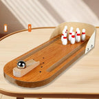 Mini Wooden Bowling Set for Kids