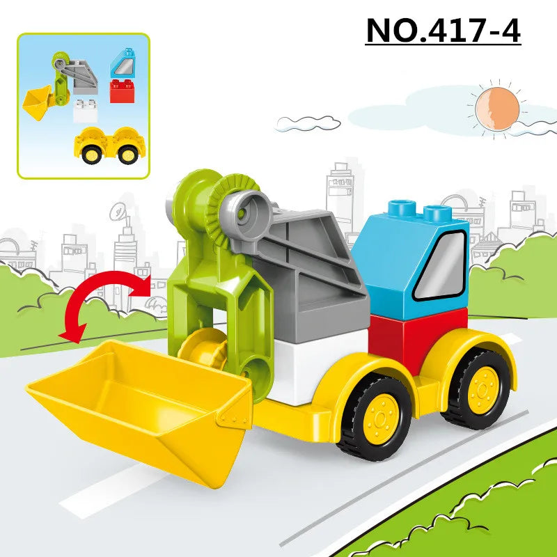 Large Block Construction Vehicle Set – view 13