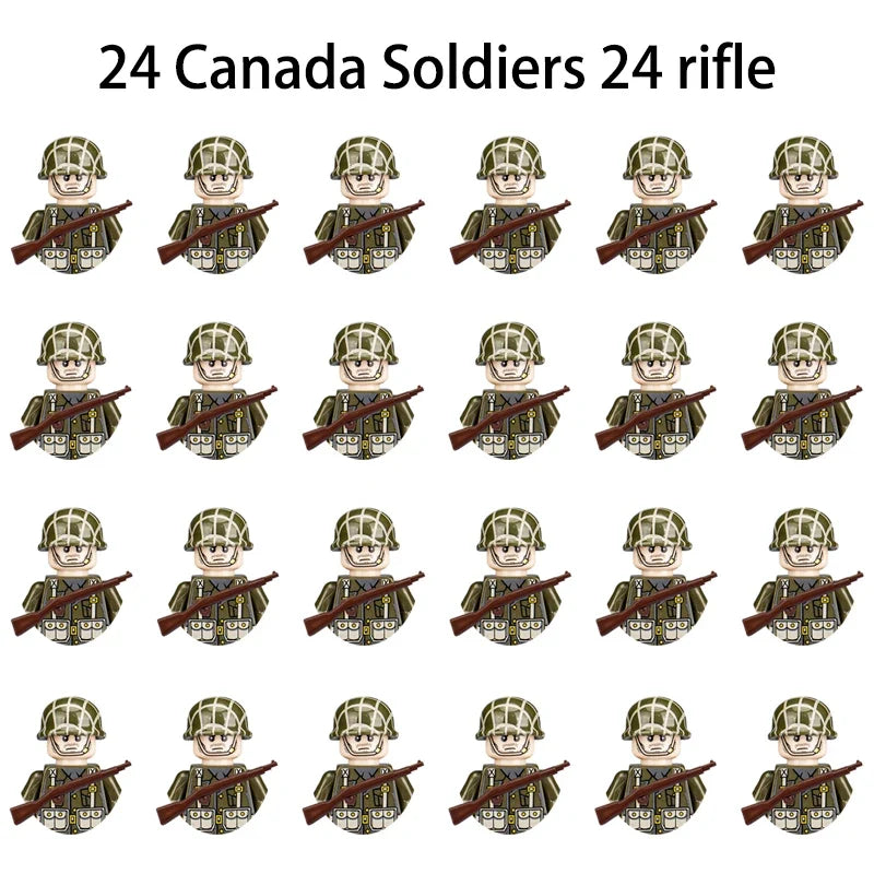 24PCS WWII Army Brick Figures – view 9