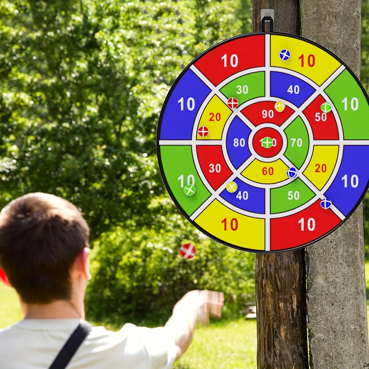 Kids Sticky Ball Dart Board Game (29") – view 5