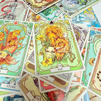 Romantic Lenormand Oracle Cards 37 Deck Art Nouveau English Vision Board Games for Party Family Women Deck