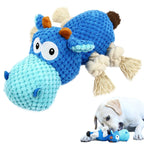 Squeaky Crinkle Plush Dog Toy