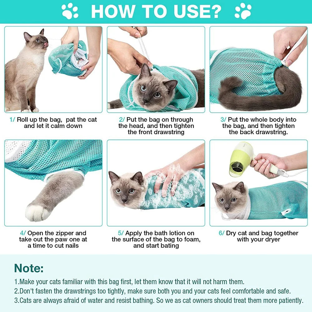 Cat Grooming Restraint Bag – view 3