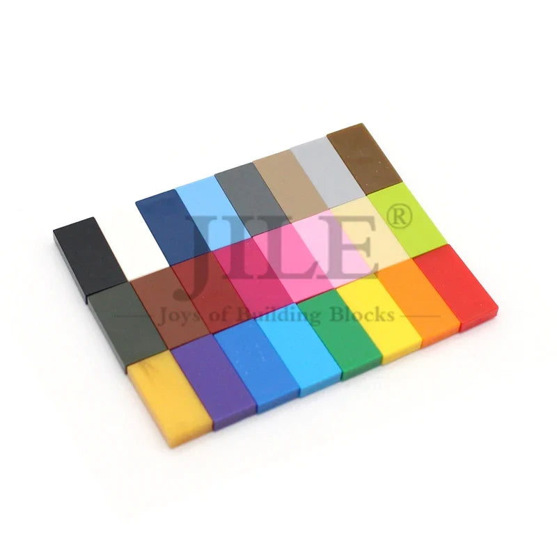 200PCS 1x2 Smooth Tiles Bulk Pack