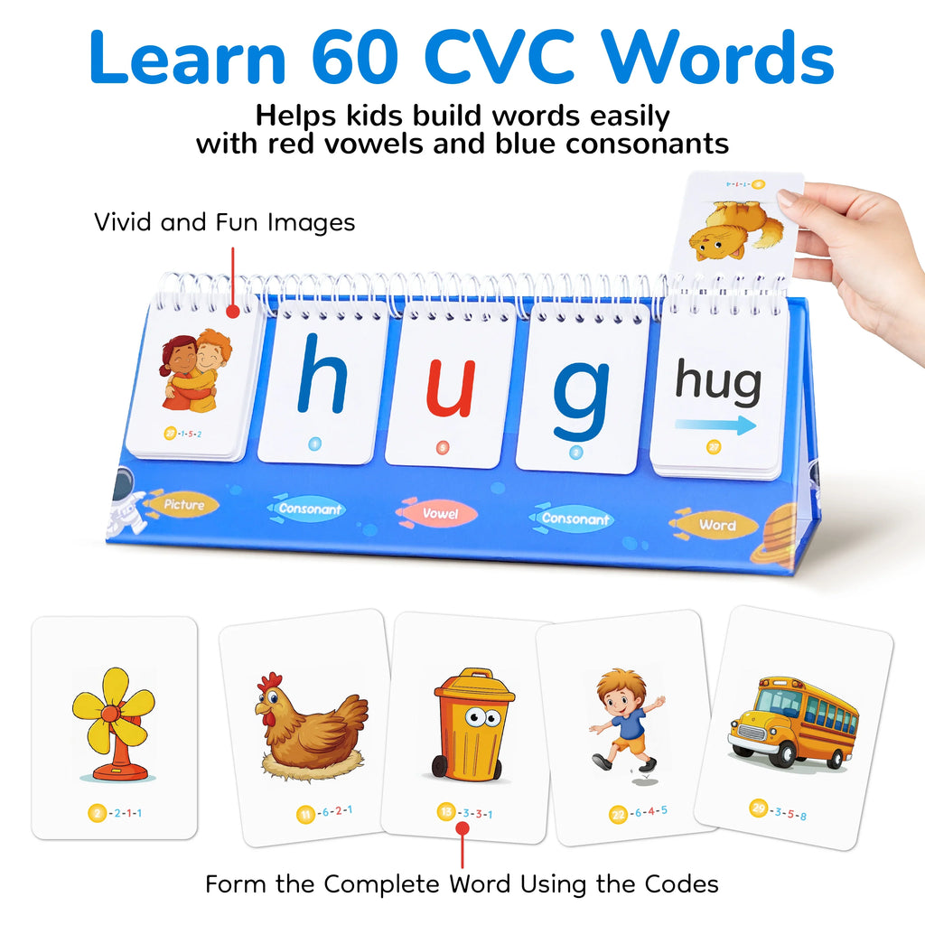 CVC Word Games & Phonics Flash Cards – view 4
