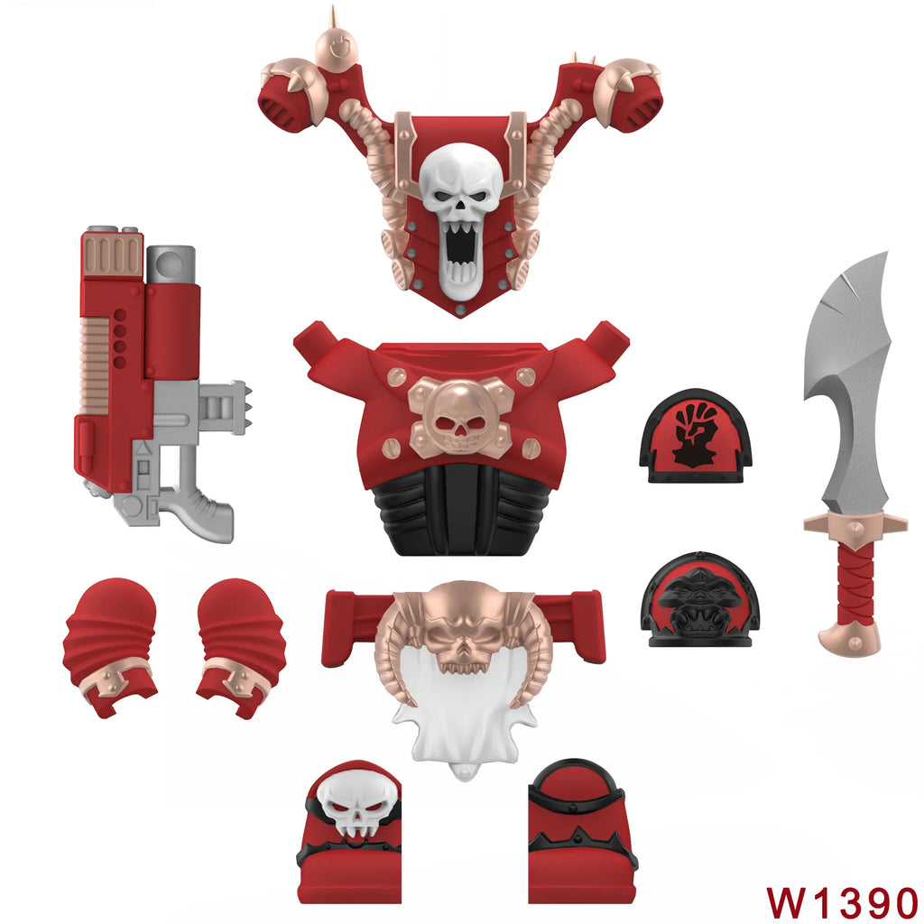 Skull Armor Building Block Figure – view 8