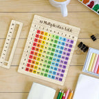 Wooden Multiplication Board Math Game – view 3