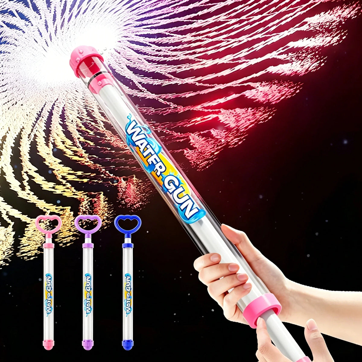 Pump-Action Water Blaster with Clear Tube